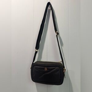 lululemon athletica Black Crossbody Bag with Gold Accents